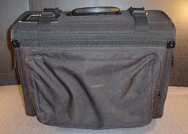 U.S. MILITARY ARMY RECRUITER SALES BAG CASE BLACK CANVAS XTRA POCKETS HO... - £67.17 GBP