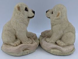 Children's Garden of Critters Resin Polar Bear Cub Bookends 1994 Vintage image 9