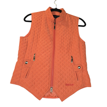 Eous Womens XS Vest Orange Full Zip Pockets Quilted Equestrian Horse Rid... - $268.28 MXN