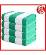 4 Pack Large Microfiber Beach Towels - Lightweight, Absorbent &amp; Striped - $873.79 MXN
