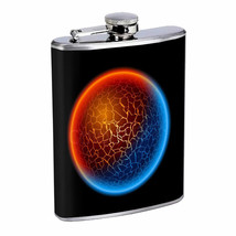 Fire And Ice Em4 Flask 8oz Stainless Steel Hip Drinking Whiskey - £11.59 GBP