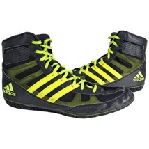 Adidas David Taylor Wrestling Shoes M2 Mat Wizard Mens Size 12 Black Yellow - £59.97 GBP