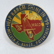 Waco Texas Zuhrah Shrine Masonic Shriner Masons Enamel Lapel Hat Pin - £6.23 GBP