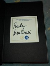Leadership By Rudolph Giuliani Signed hardback book - $1,425.10 MXN