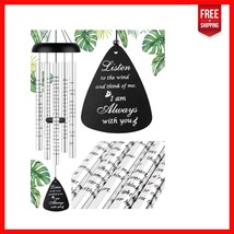 Touching 36&#39;&#39; Wind Chimes with Sympathy Card - Healing Gift for Grieving... - $59.16
