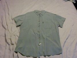Woolrich Mens Green Short Sleeve Button Up Shirt Size XL - $5.09