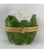 Vintage Takahashi Cauliflower Hinged Porcelain Trinket Jewelry Box Made ... - €48,58 EUR