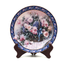 Lena Liu Plate Roses Basket Bouquets Bradford Exchange Collector 1992 #1... - £18.19 GBP