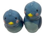 Midwest Sweet Blue Bird Couple Salt and Pepper Shaker Set Ceramic - £13.53 GBP