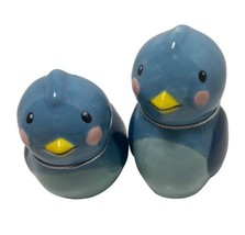 Midwest Sweet Blue Bird Couple Salt and Pepper Shaker Set Ceramic - £13.49 GBP