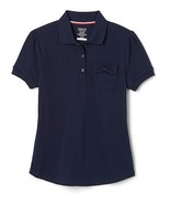 MSRP $16 French Toast Navy Bow-Accent Pocket Short-Sleeve Polo Navy Size 2T - $20.85 CAD