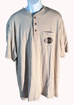 C.E. SCHMIDT Men&#39;s Short Sleeve Button Down Polo Shirt Brown 2XL NWT - £9.30 GBP