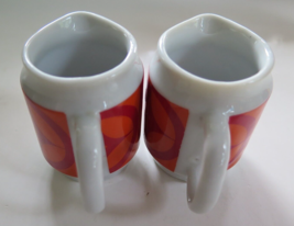 Vintage Lot of 2 Holt Howard 1960s Mod Design Orange &amp; Red - £20.50 GBP