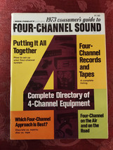 1973 guide to HIGH FIDELITY FOUR-CHANNEL SOUND Quadraphonic Magazine - $16.20