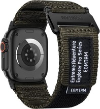 Rugged Apple Watch Band Woven Nylon Replacement Strap Iwatch Ultra 9 8 S... - $18.69+