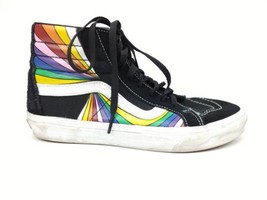 Vans Off the Wall Rainbow High Top Sk8 Sneakers 721356 Mens 8.5 Womens 1... - £19.38 GBP
