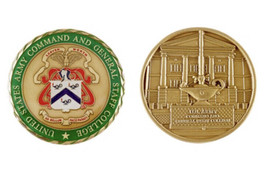 Military US army Coins &amp; Cases Challenge Coin Command And General Staff College - £21.30 GBP