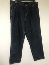 Wrangler Men’s Carpenter Jeans Size 38X32 Dark Blue - $13.53