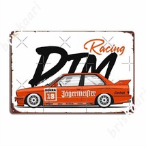 BMW E30 Jagermeister DTM car racing metal wall poster decor Tin Sign man cave - £22.42 GBP+