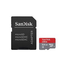SanDisk Ultra Android 64 GB microSDXC Class 10 Memory Card and SD Adapte... - £21.72 GBP