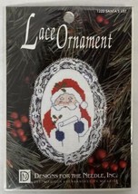 Lace Ornament Santa&#39;s List #1222, Christmas Cross Stitch Kit, NEW, 1992 - £5.11 GBP