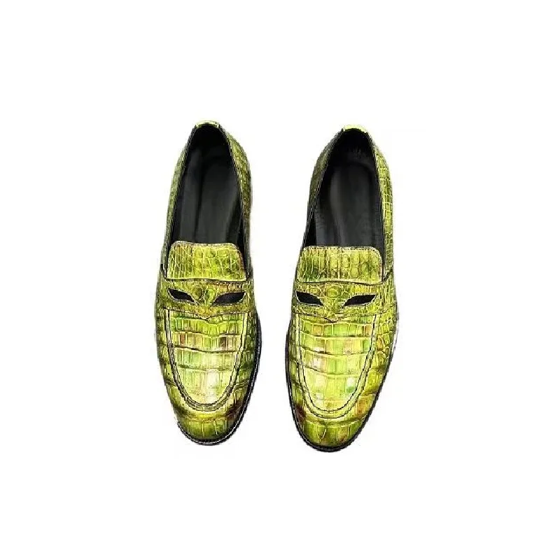 new arrival Fashion crocodile skin leather causal shoes men,PDD214 - $466.63