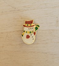 Vintage Mini Christmas Snowman Pin - £14.60 GBP