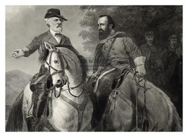 Robert E. Lee Speaking With Stonewall Jackson Civil War 5X7 Photo - £6.68 GBP