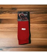 Nu &amp; Nu Legs Comfort Band Trouser Socks Size 9-11 Color RED with Spandex - £6.95 GBP