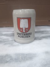 Vintage German Ceramic Beer Stein Spatenbrau Munchen Munich Bavaria Germany - $24.75