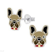 Brown Dog Stud Earrings - £7.99 GBP