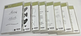 Lot of 8 New &amp; Used Stampin&#39; Up! Stamp Sets (57 Stamps in Total) - $75.00