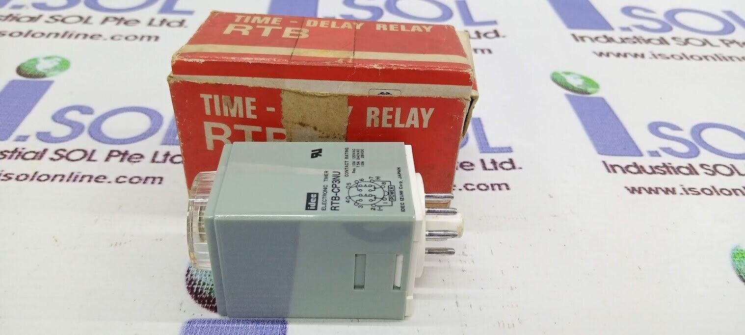 Idec RTB-CP3NU-30SEC Electronic Timer  AC230V Time-Delay Relay Miniature... - $50.47
