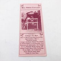 Bell Spring Cottages Brochure 1990's Eureka Springs Arkansas - $127.27 MXN Bell Spring Cottages Brochure 1990's Eureka Springs Arkansas - $127.27 MXN