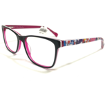 Vera Bradley Eyeglasses Frames Cora Impressionista IMT Black Pink 53-15-135 - £52.07 GBP