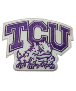 Texas Christian Horn Frogs~TCU~Embroidered PATCH~3 1/2&quot; x 2 3/4&quot;~Iron or... - £3.73 GBP