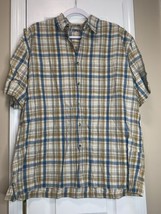 Vtg Men’s Aeropostale Button Up 100% Cotton Plaid Size L - $9.95