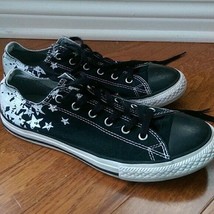 Converse All Star Black &amp; White Star Sneakers - Size 6 Junior - $18.99