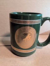 STEVENSON UNIVERSITY COFFEE MUG Green And Gold Large Ceramic Maryland - $14.99