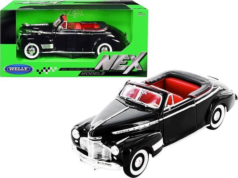 Primary image for 1941 Chevrolet Special Deluxe Convertible Black with Red Interior "NEX Models"