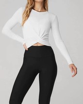 Alo Yoga long sleeved cover tank top in White - size S - £48.55 GBP