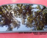 2000 MERCURY SABLE YEAR SPECIFIC  SUNROOF GLASS OEM NO ACCIDENT!  FREE S... - $179.00