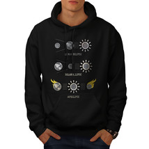 Wellcoda Eclipse Astronomy Mens Hoodie, Solar Funny Casual Hooded Sweatshirt - £25.15 GBP+