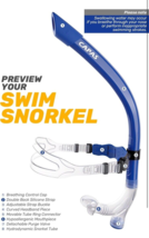 CAPAS Training Swim Snorkel for Lap Swimming, Swivel Headband Ultimate F... - $458.34 MXN