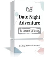 40 Date Ideas Card Games for Couples Date Night - Unique Date Deck Scrat... - $563.17 MXN