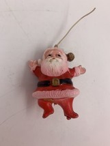 Vintage Plastic Santa Christmas Ornament Hong Kong - £6.77 GBP