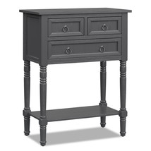 Costway Console Entryway Table w/ 3 Drawers Open Shelf for Hallway Living room - £161.95 GBP