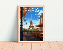 Paris Travel Poster, France Wall Art, France Print, Paris Poster, Eiffel Tower P - £14.47 GBP+