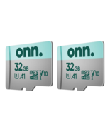 onn. 32GB Class 10 U1 MicroSDHC Memory Card 2-Pack – High Speed - $13.85
