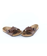 Vintage Birkenstock Womens Size 6 Distressed Leather Buckle Strap Sandal... - £43.20 GBP